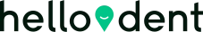 Logo for hellodent featuring a tooth icon.
