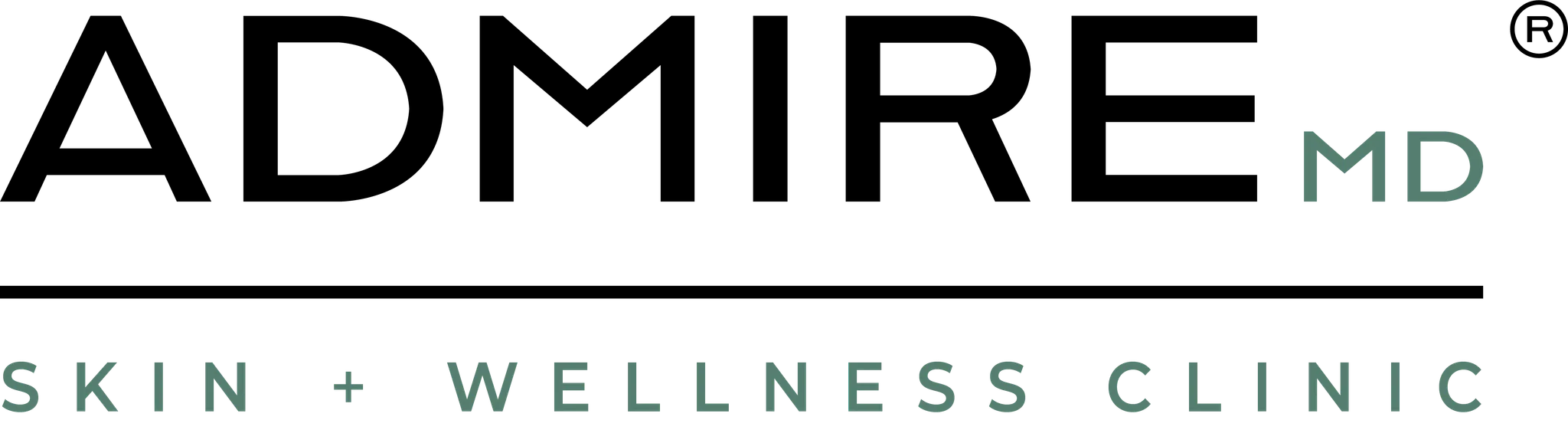 AdmireMD Plastic Surgery and Skin Clinic logo design.