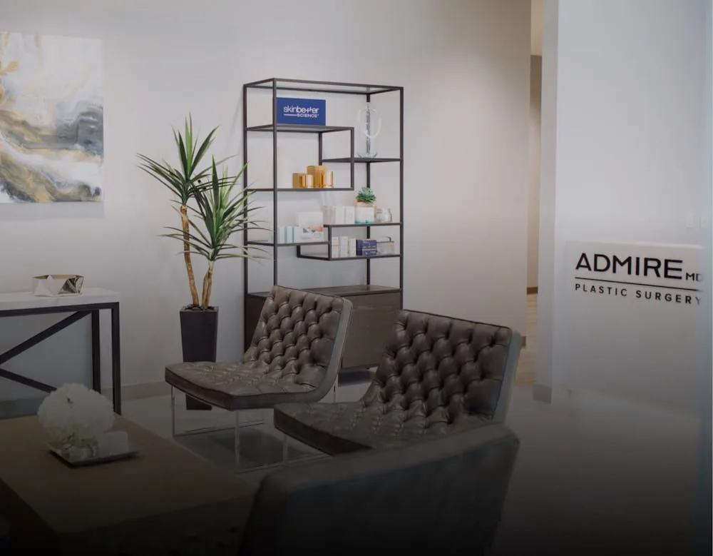 Waiting area of AdmireMD Plastic Surgery clinic