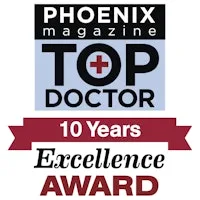 Phoenix Magazine 10 Years Excellence Award badge