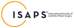 Logo of ISAPS with bold letters and circular outline.