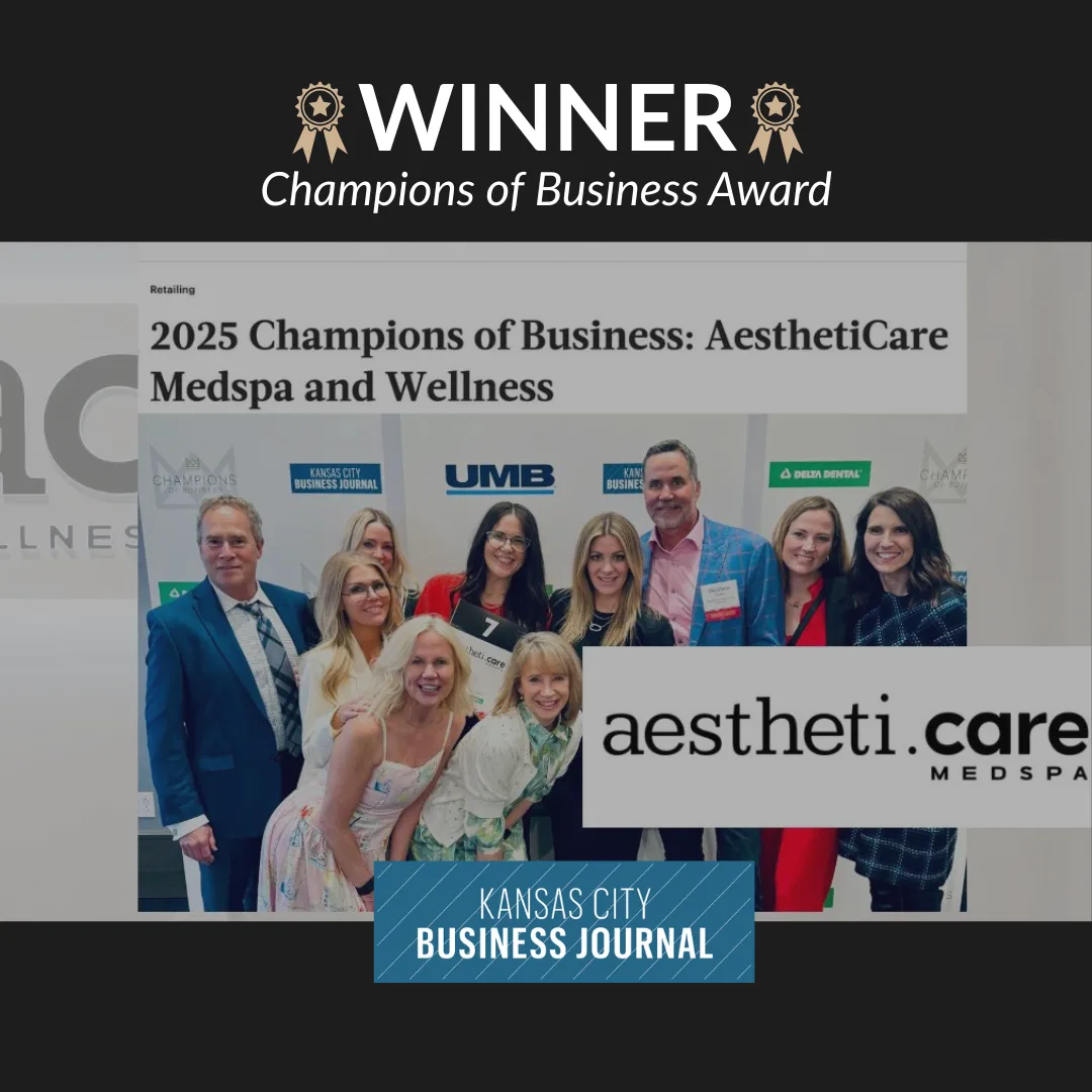 Screenshot of AesthetiCare Medspa's award recognition.