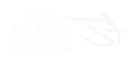 Logo of The Marlin Hunter with a marlin graphic.