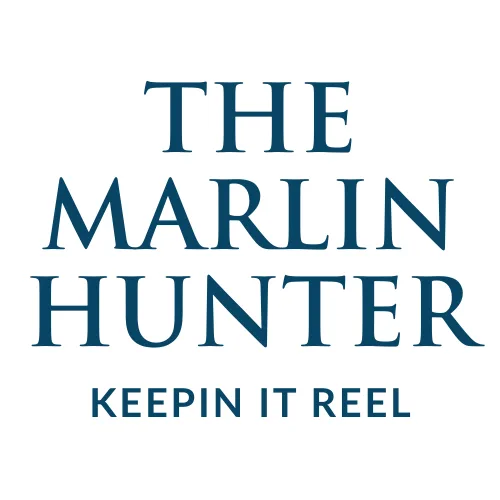 Logo of The Marlin Hunter with tagline