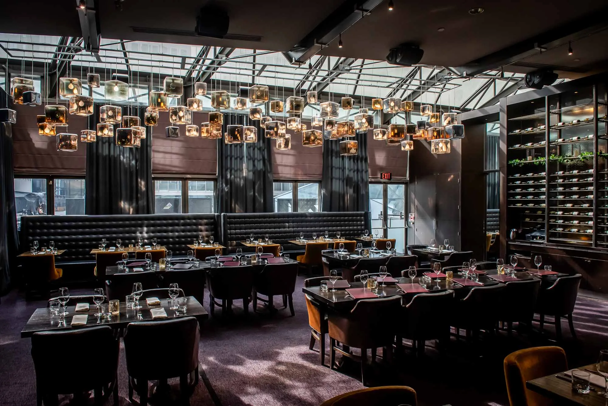Interior of Jump Restaurant with elegant seating and lighting.