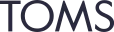 TOMS brand logo in dark blue text.