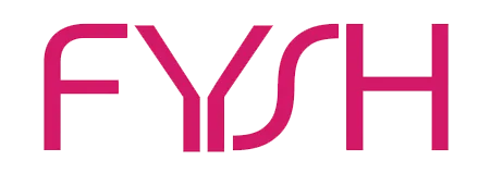 Logo of Fysh in bold pink letters.