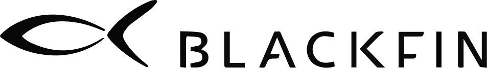 Blackfin logo with fish icon and stylized text.