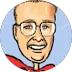 Cartoon avatar of a smiling man with glasses and a red cape.