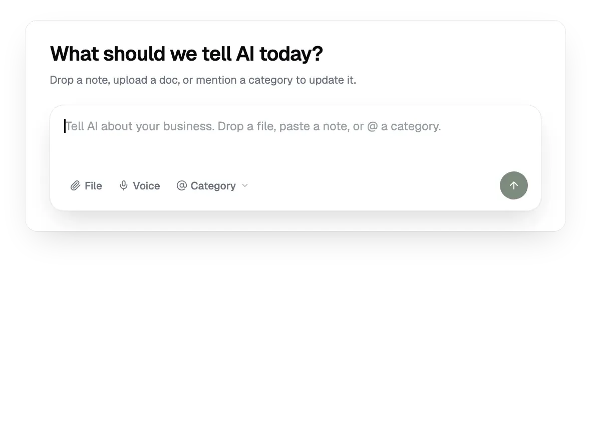 A digital note-taking interface for AI input.