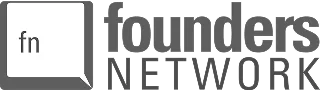Minimalist logo of founders NETWORK with 'fn' initials.