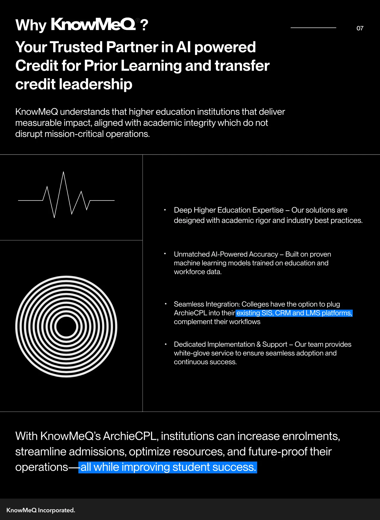 Screenshot of KnowMeQ's AI tools for workforce upskilling.
