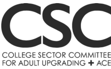 Logo for College Sector Committee for Adult Upgrading + ACE