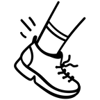 Abstract logo representing a mindful wellness theme.