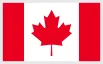 Canadian flag featuring a red maple leaf.