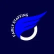 Logo of Fairly Staffing featuring a blue wing design.