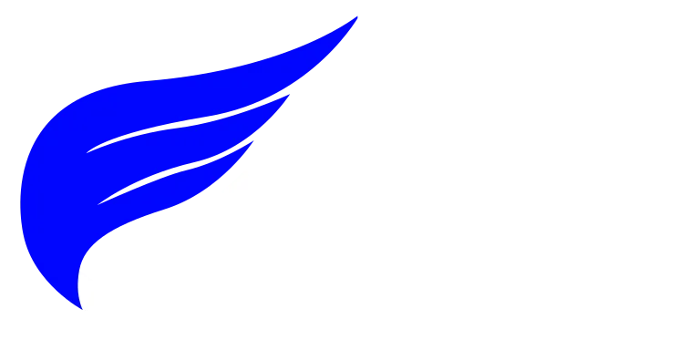 Logo of Fairly Staffing with wing design.