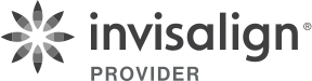 Invisalign provider logo with stylized leaf design.