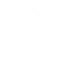 Simple white outline of an apple with a leaf.