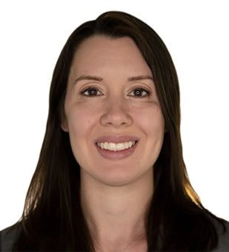 Portrait of Dr. Rhiannon Orloff, dentist.