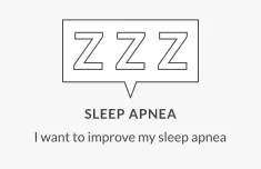 Graphic promoting sleep apnea improvement services.