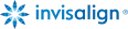 Invisalign logo with snowflake-like icon and text.