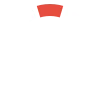 A circular loading spinner icon with a red segment.