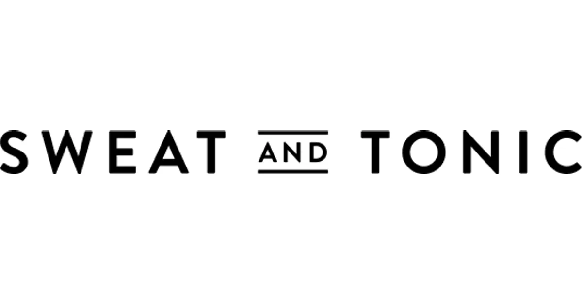Logo of Sweat and Tonic fitness brand.
