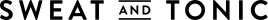 Abstract logo of Sweat and Tonic in black.