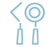 Illustration of dental tools including a mirror and explorer.