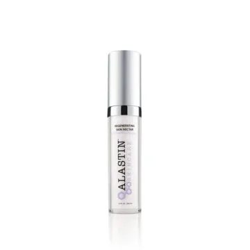 Alastin Regenerating Skin Nectar bottle on a plain background.