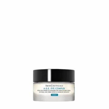 SkinCeuticals A.G.E. Eye Complex jar on a white background.