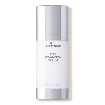 SkinMedica TNS Advanced+ Serum in a sleek bottle.